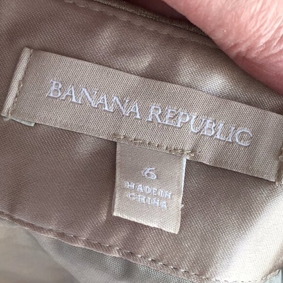 Vintage Banana Republic Metallic Jacquard Pencil Skirt - Office Siren - Picture 2 of 6